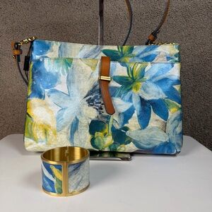 Brahmin Fiji Crossbody And Bracelet